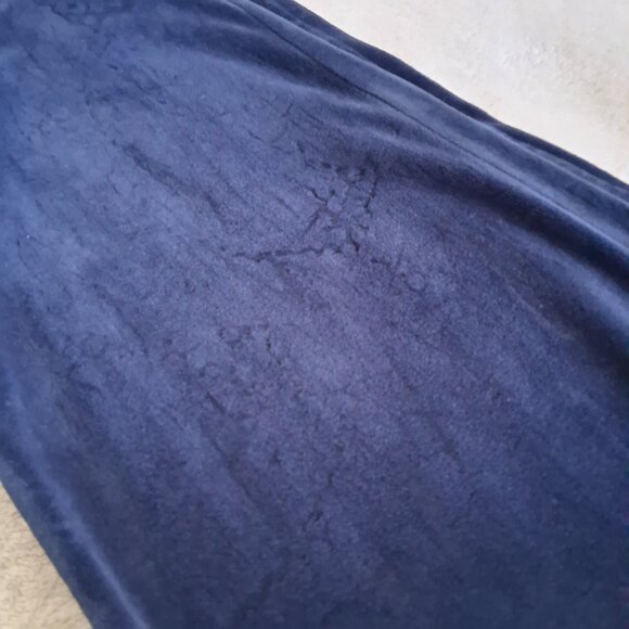 Juicy Couture Women's Size M Navy Blue Y2K Vintage Velour Jogger Pants - Picture 14 of 14